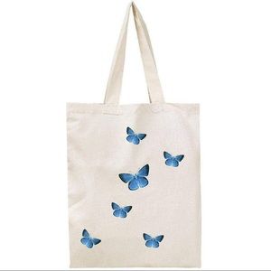 Blue Butterfly Brand New Tote Bag